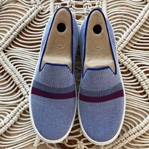Blue slip on Rothys